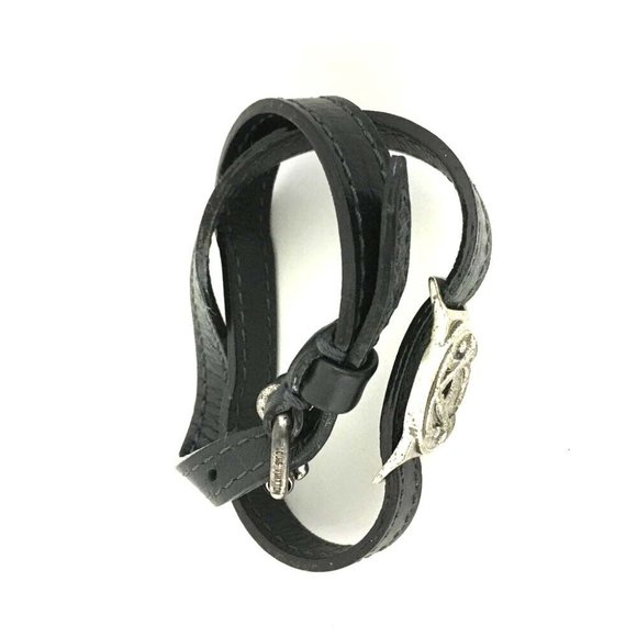 Louis Vuitton LV Logo Leather Bracelet /5L0177 - Picture 5 of 8